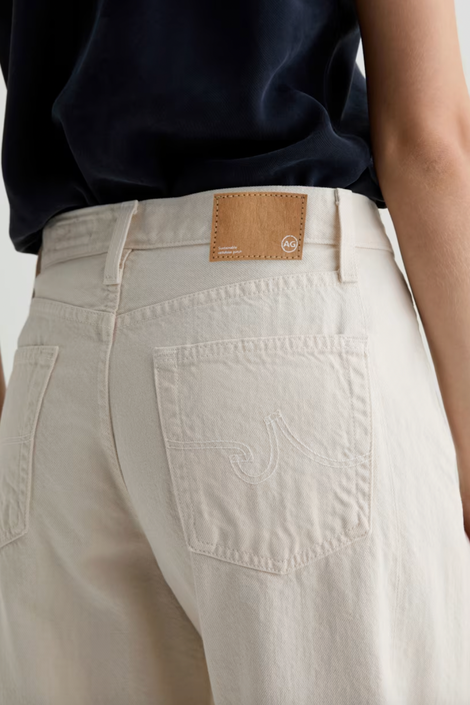 Hattie Crop High Rise Barrel Jean