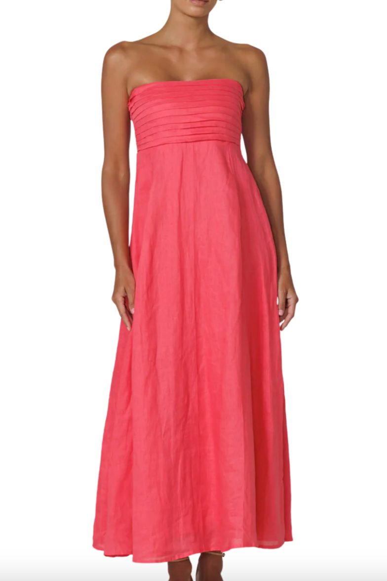 Talia Linen Maxi Dress