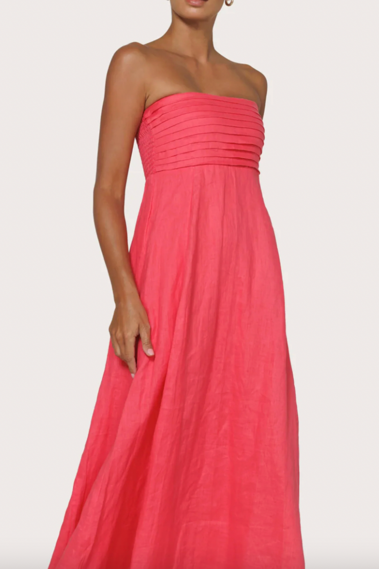 Talia Linen Maxi Dress