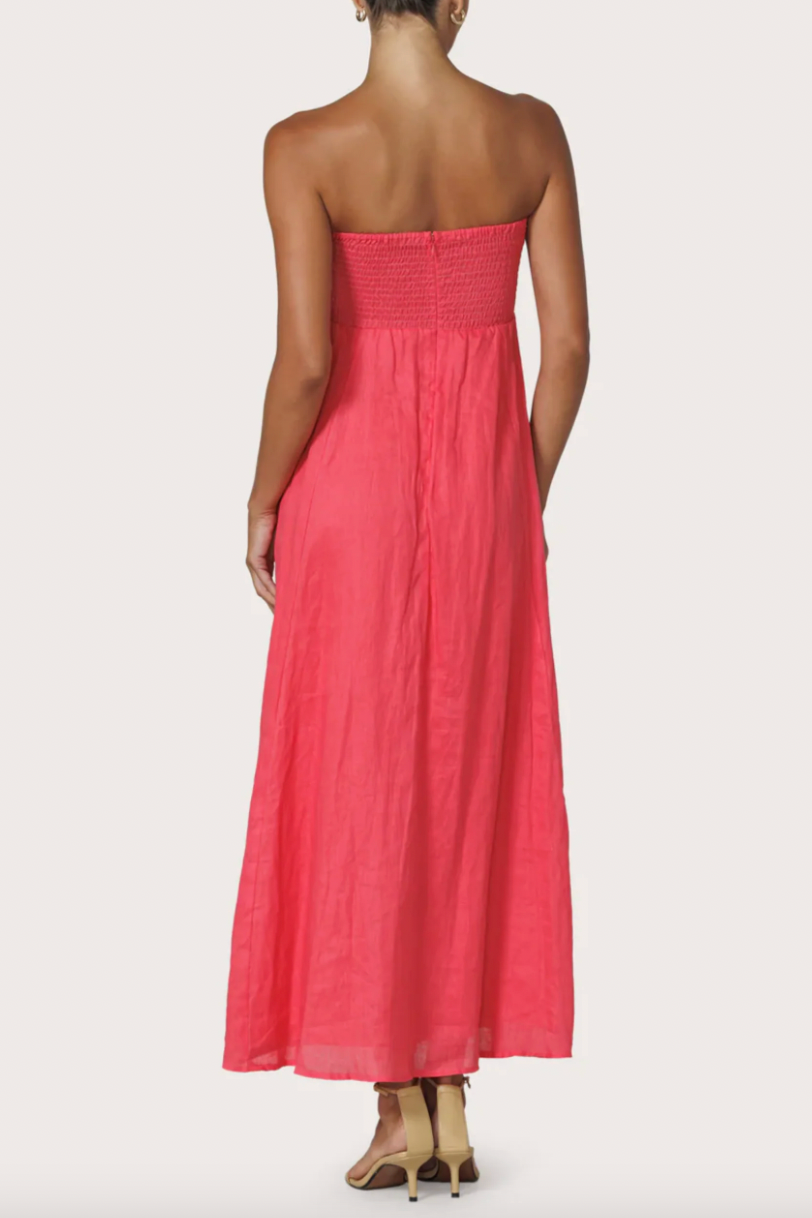 Talia Linen Maxi Dress