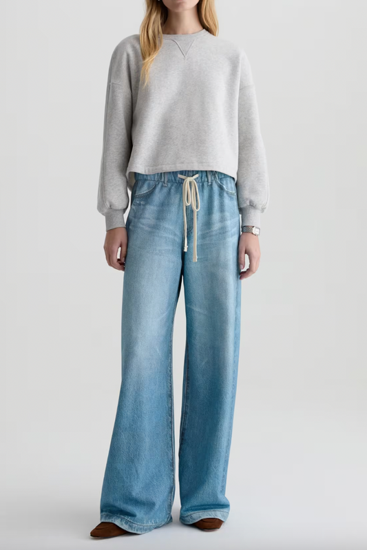 Stella Off-Duty Printed French Terry Denim Sweatpant