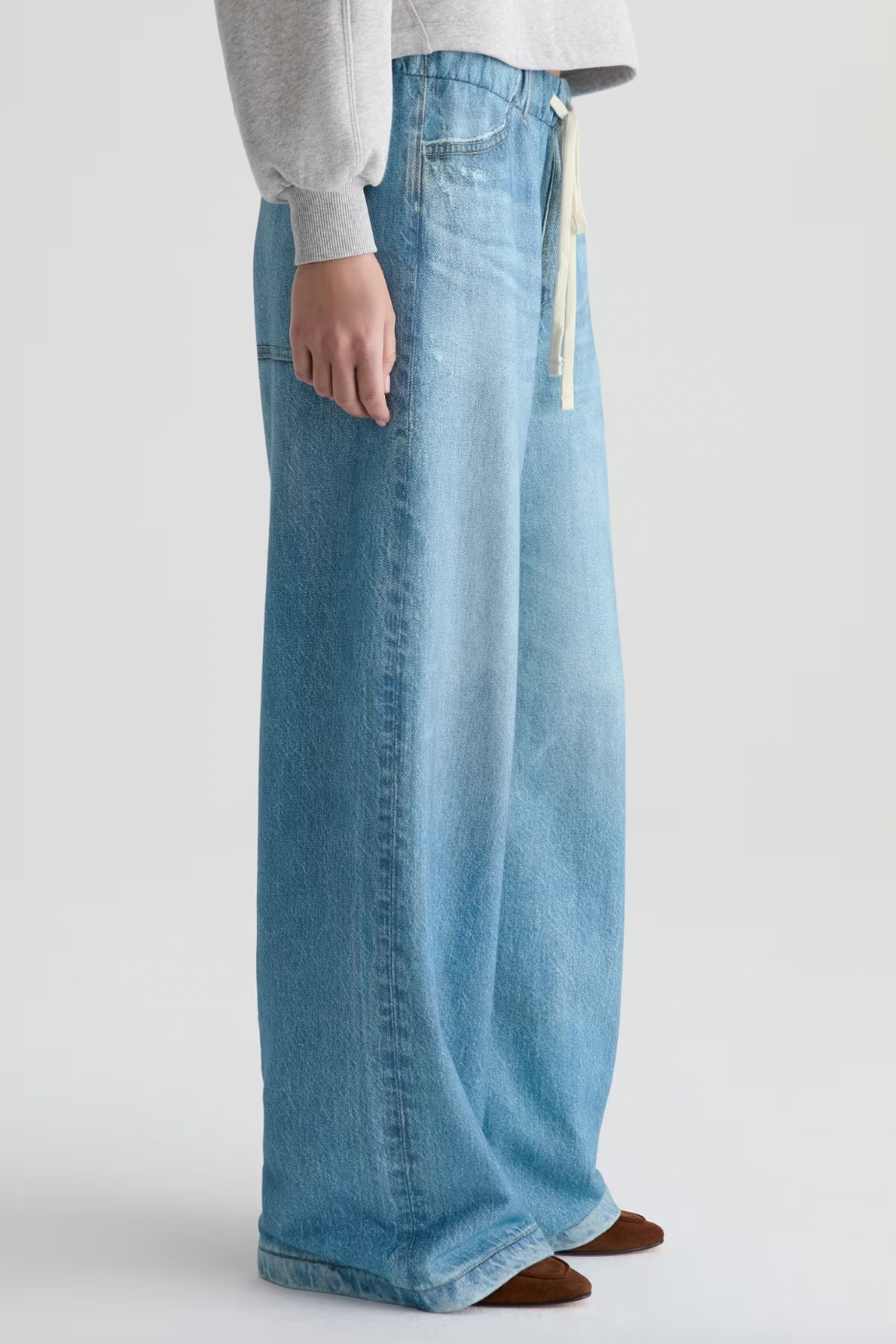 Stella Off-Duty Printed French Terry Denim Sweatpant