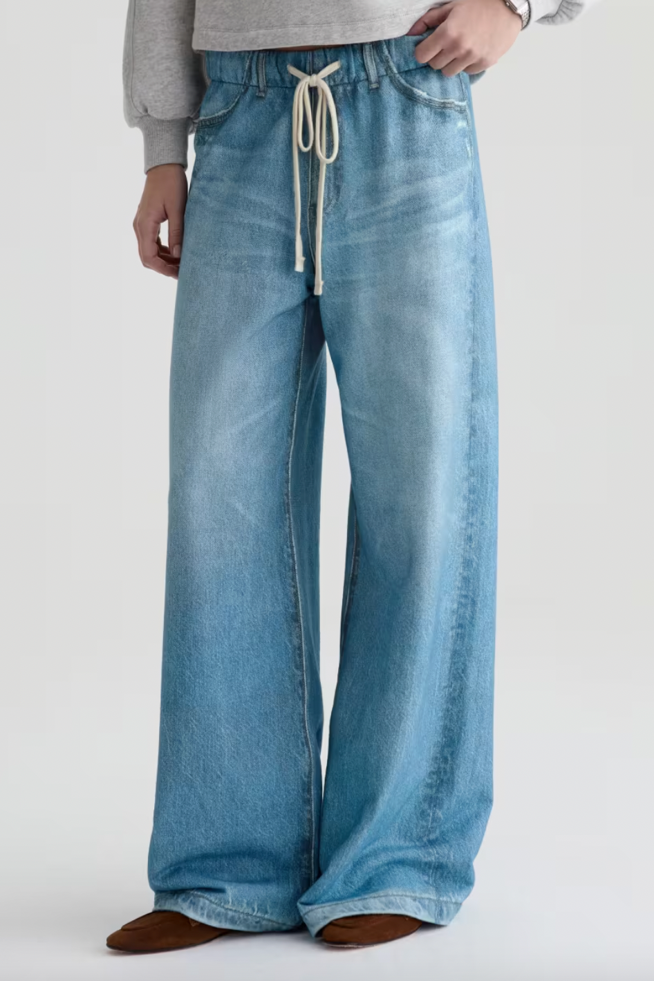 Stella Off-Duty Printed French Terry Denim Sweatpant