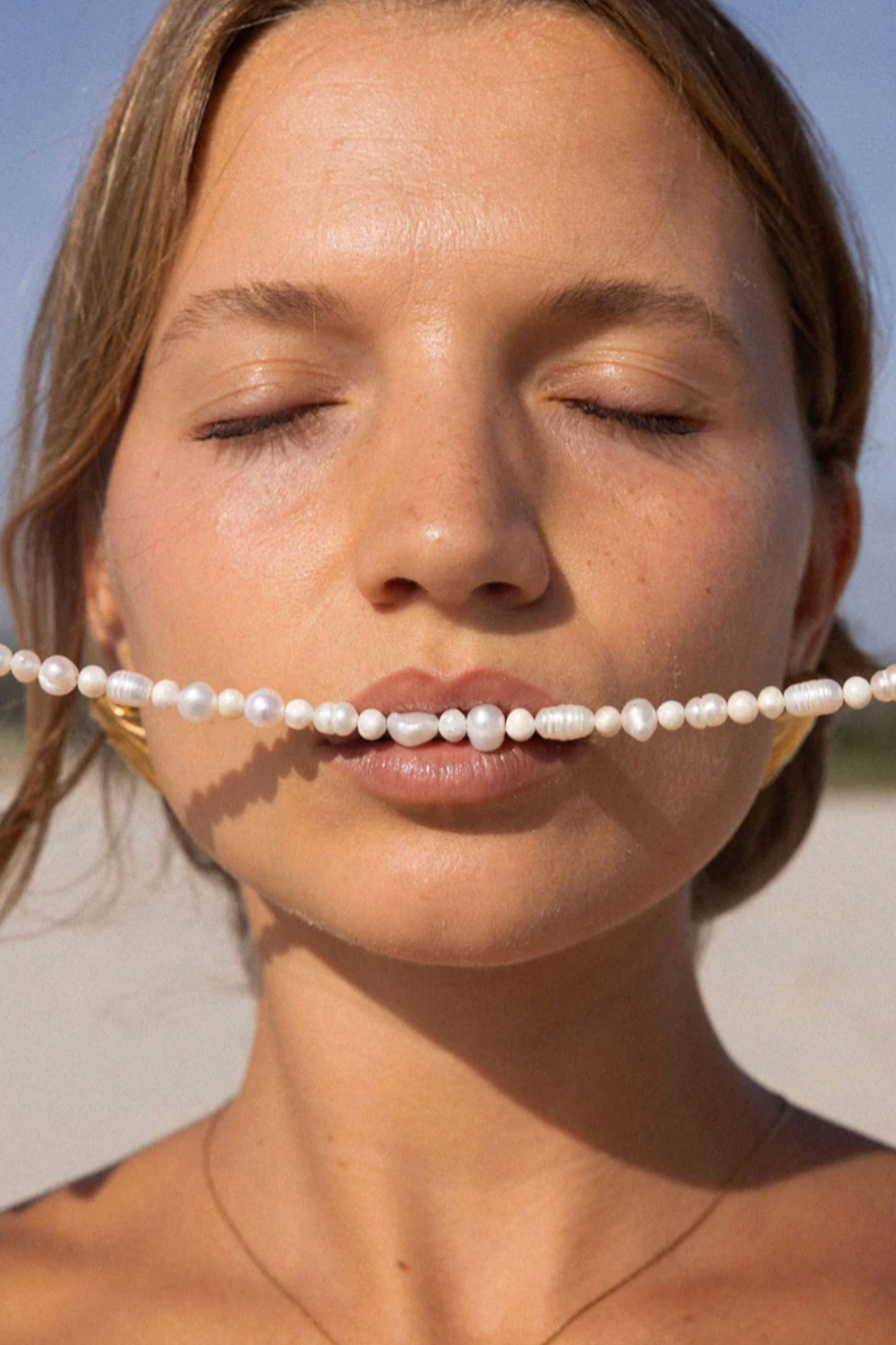 River Necklace - Pearl