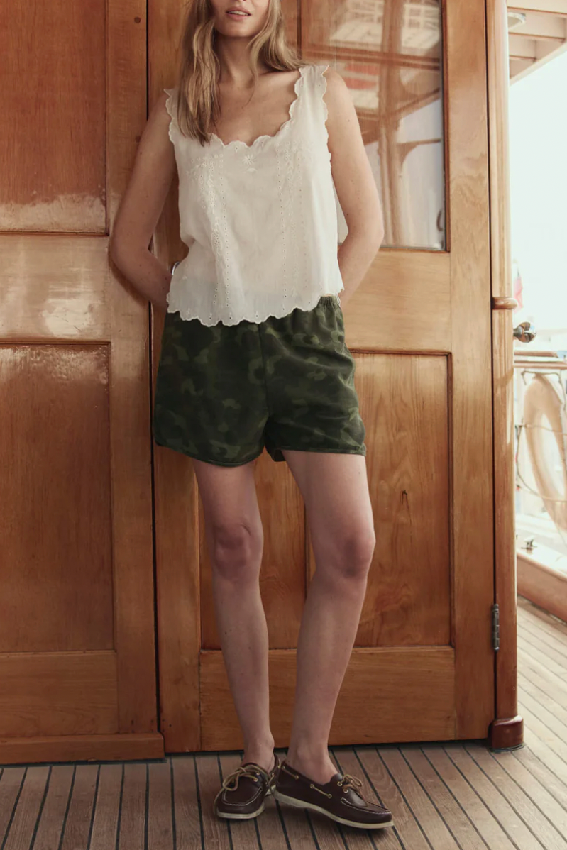 The Scalloped Eyelet Tank