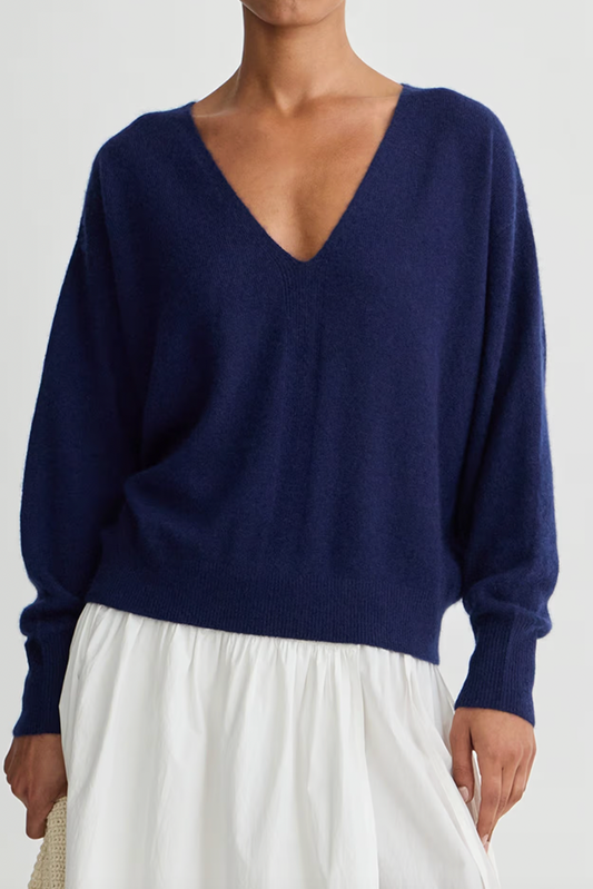 Softest Silk Cashmere V-Neck