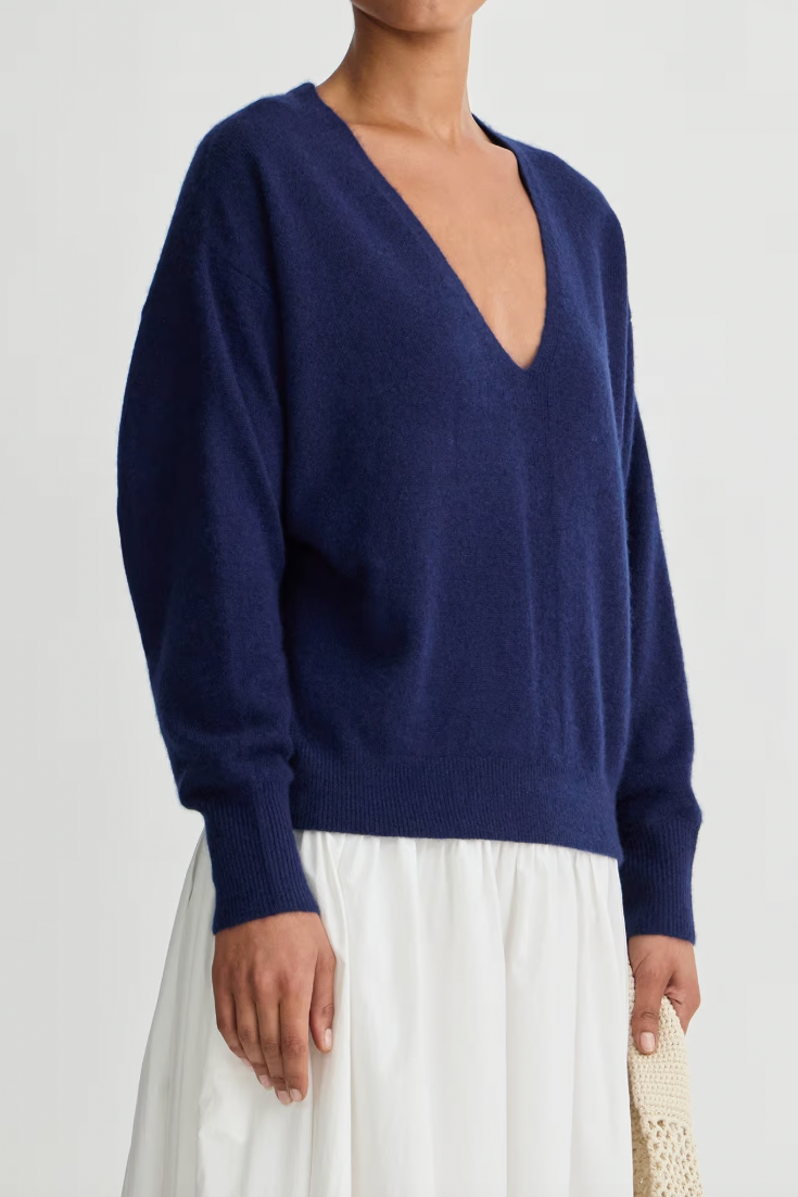 Softest Silk Cashmere V-Neck