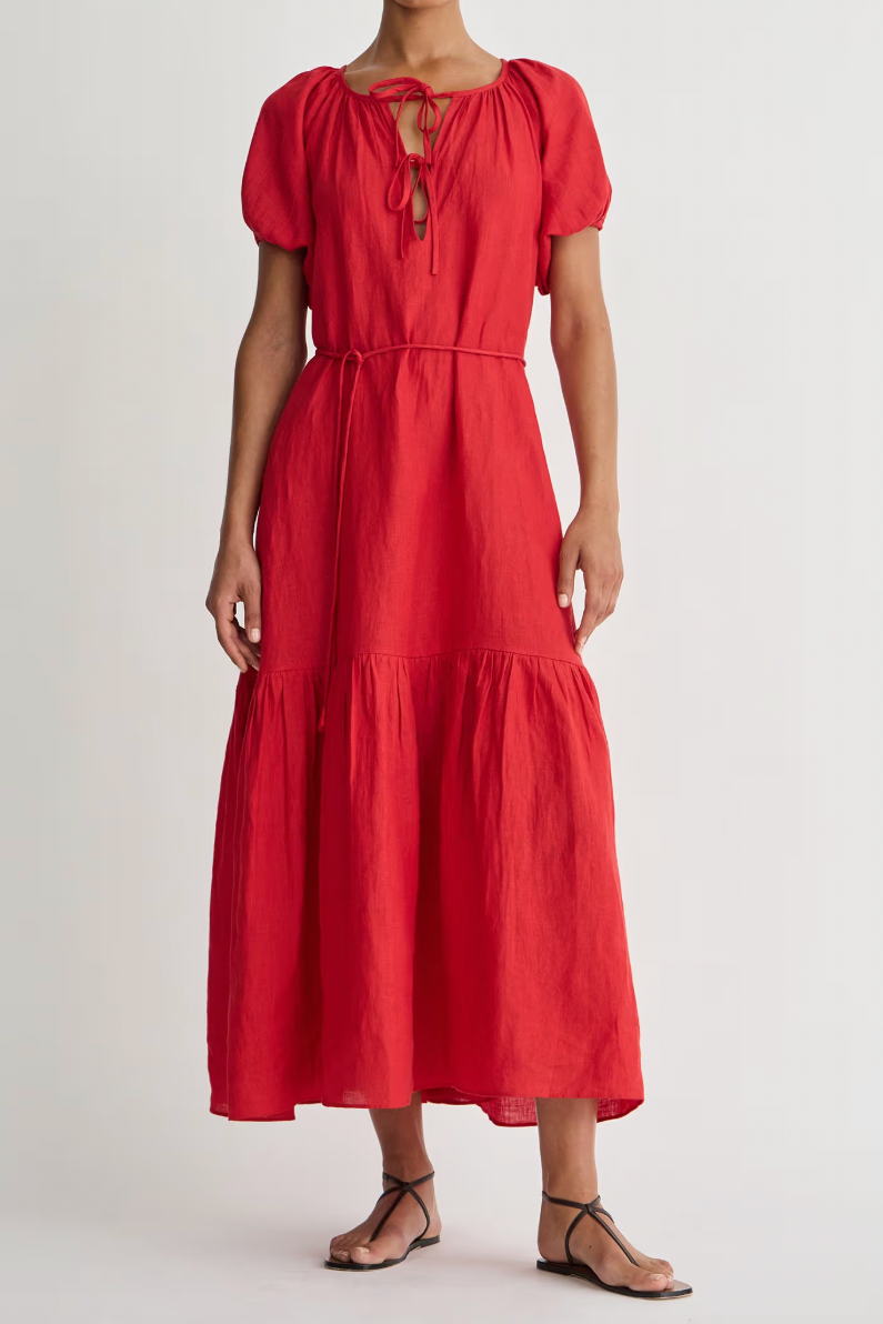 Dita Front Tie Maxi Dress