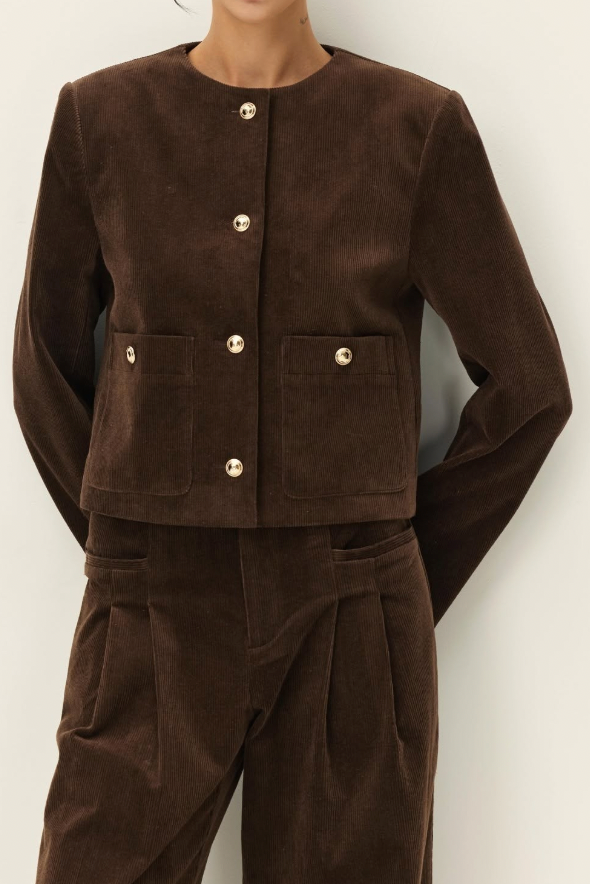 Juliette Cropped Corduroy Jacket