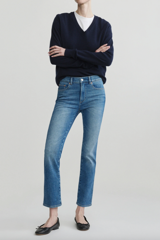 Mara Straight Mid Rise Instasculpt Ankle Jeans