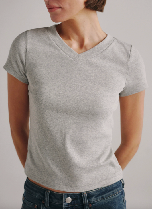 Shrunken Tee V Neck