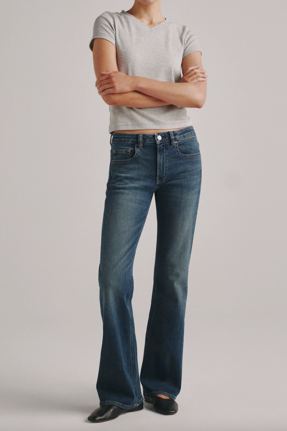 Shrunken Tee V Neck