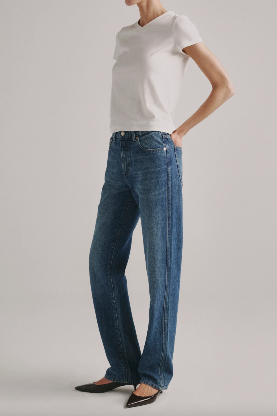 Shrunken Tee V Neck