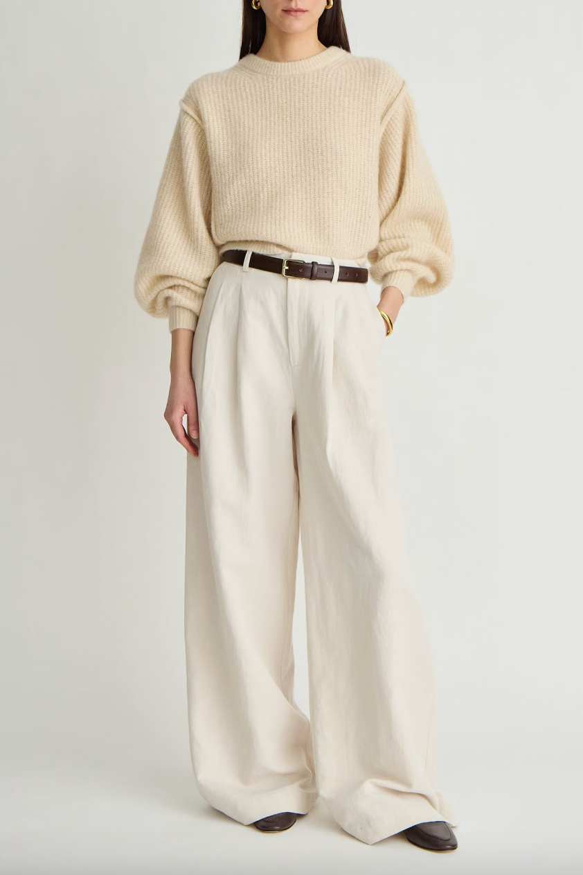 Softest Silk Cashmere Batwing Crew