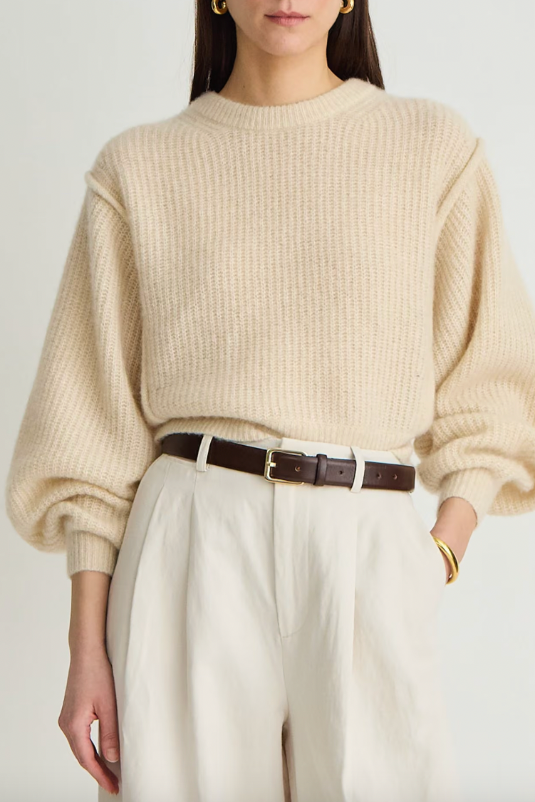 Softest Silk Cashmere Batwing Crew