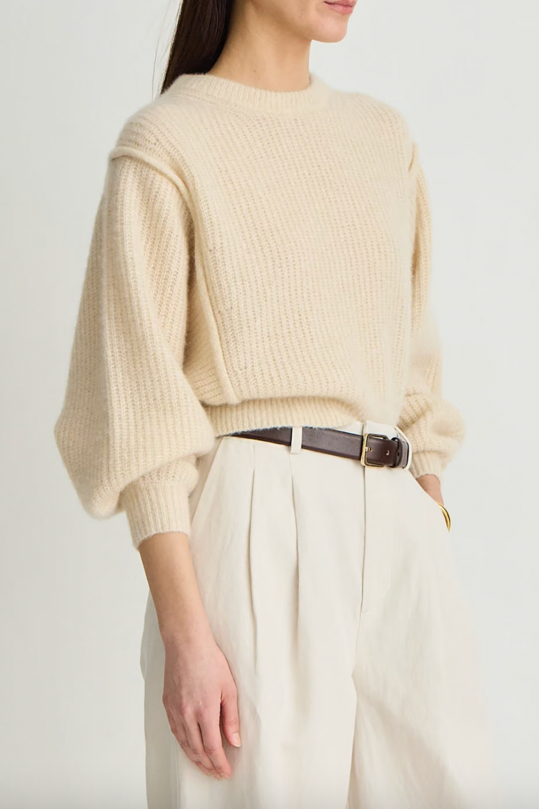 Softest Silk Cashmere Batwing Crew