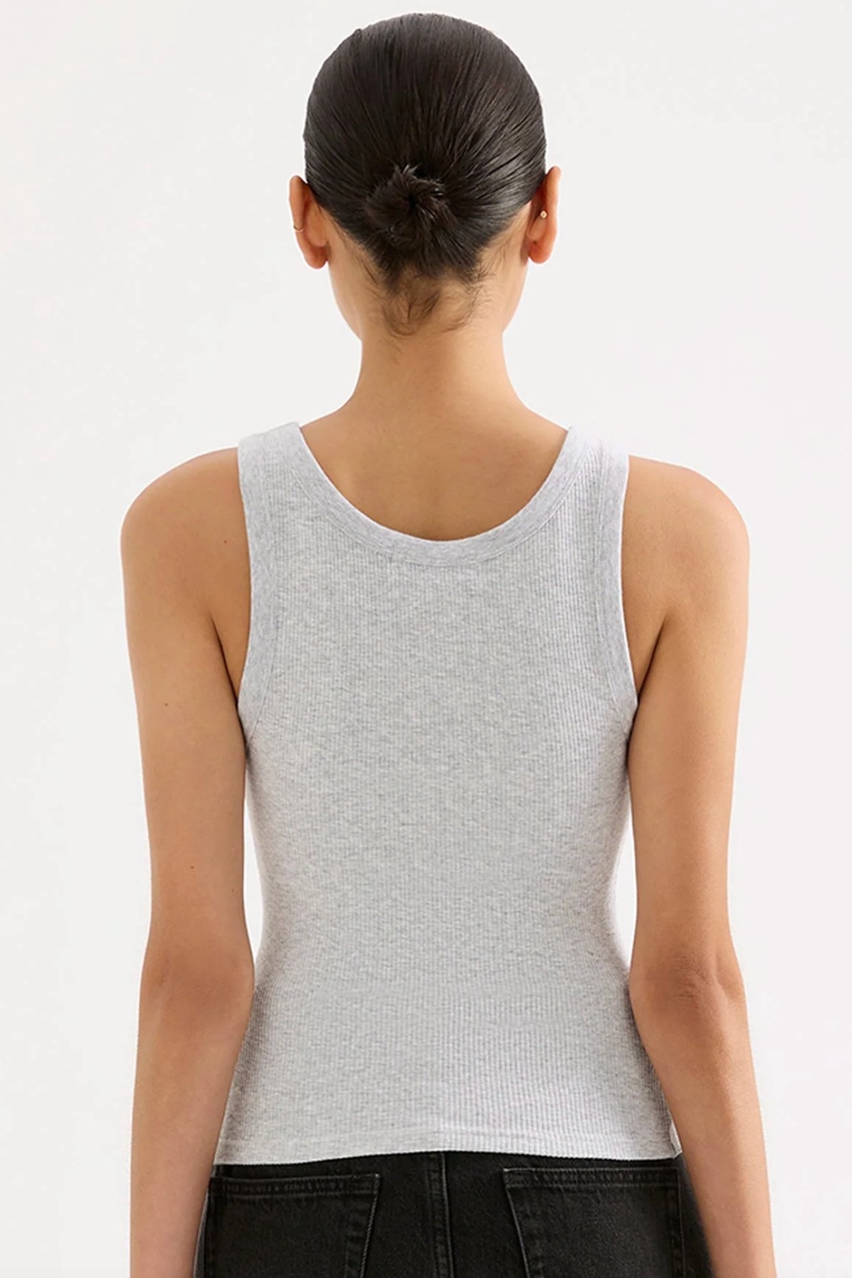 Organic Rib Singlet  -GreyMarle