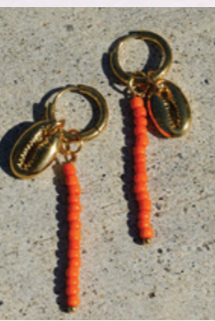 Bondi Earrings- Coral Pop