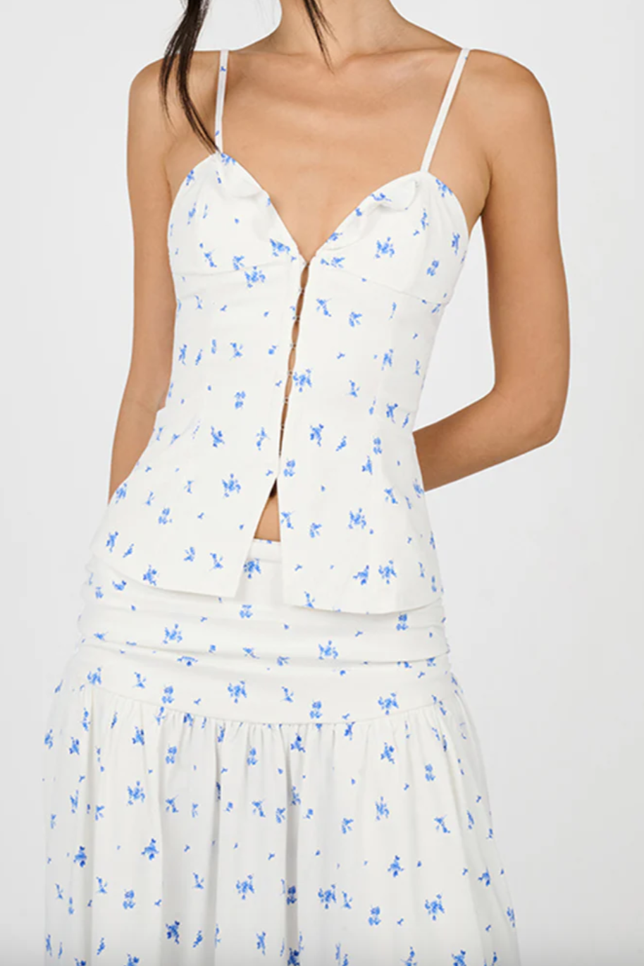 Ruffle Corset Top