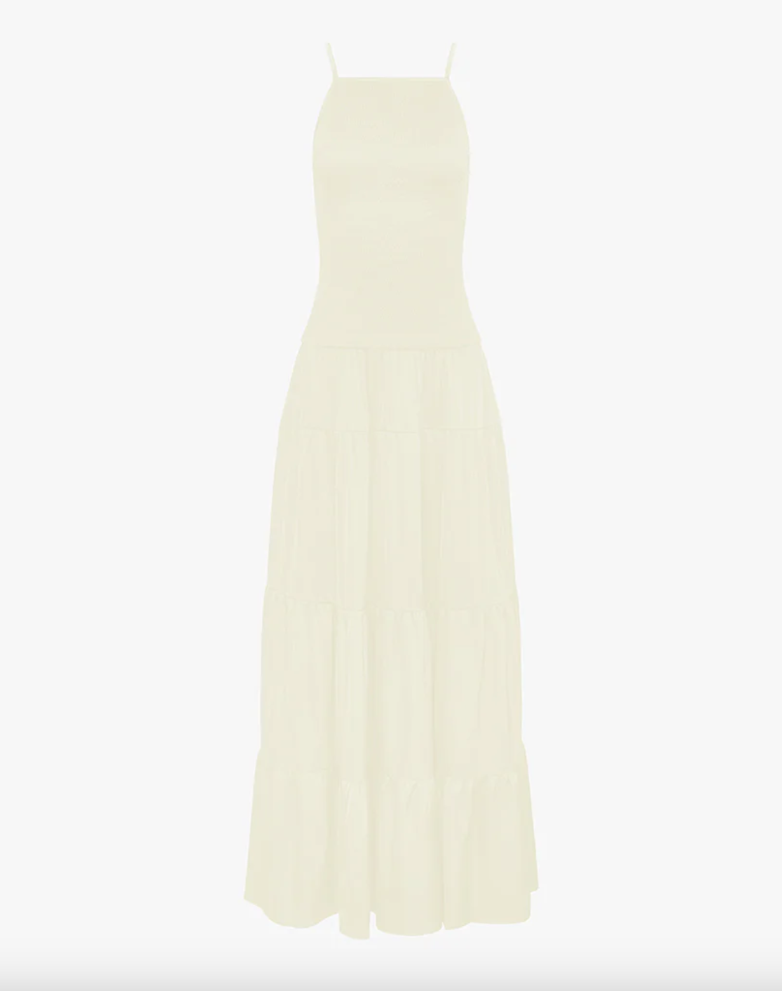 Smocked Drop Waist Maxi Dress