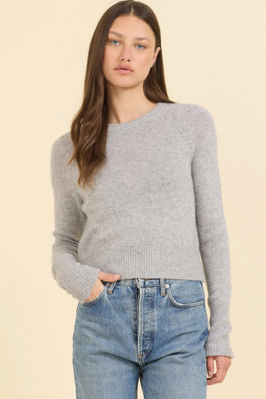 Blakely Cashmere Pullover - Heather Grey
