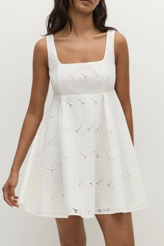 Lovis Mini Dress - Antique White