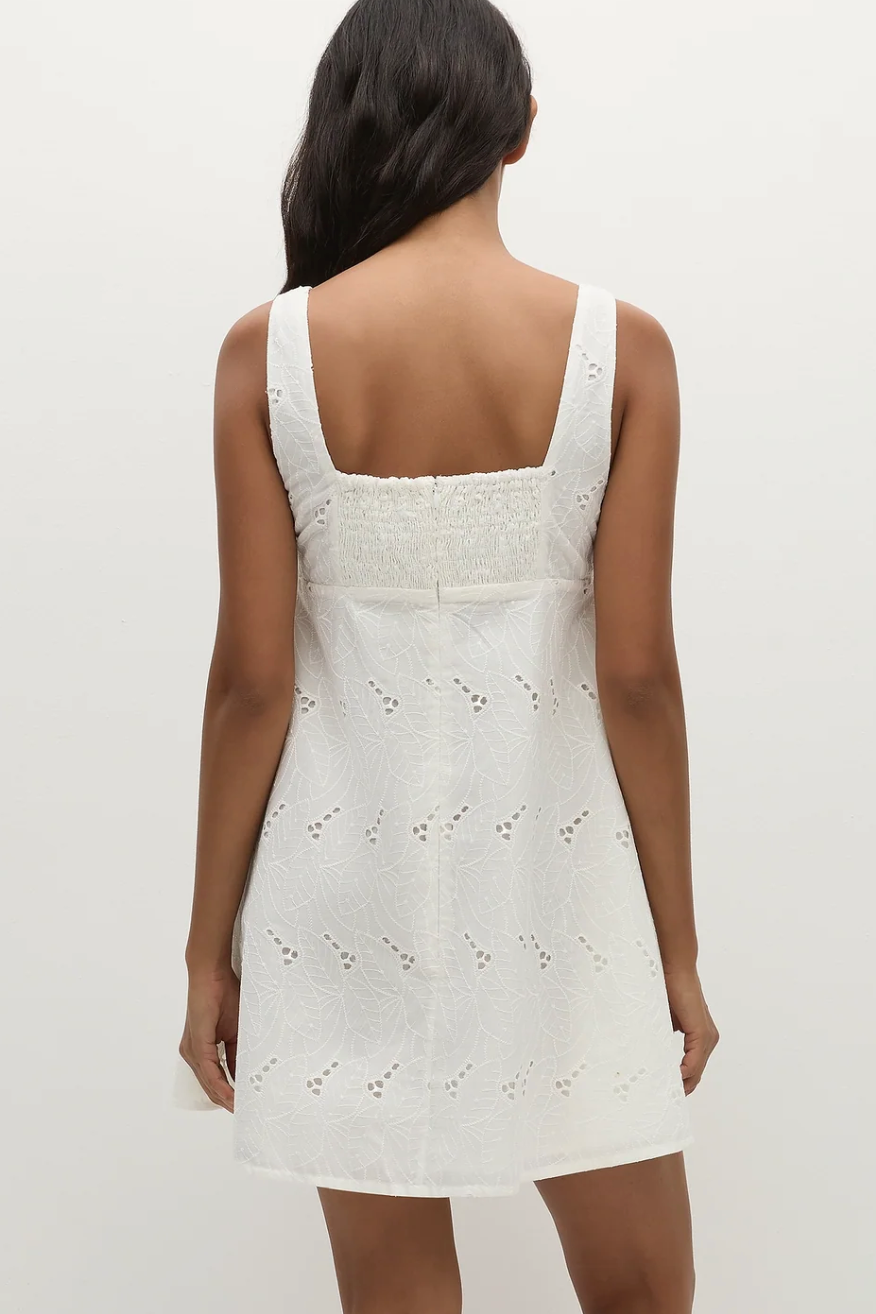 Lovis Mini Dress - Antique White