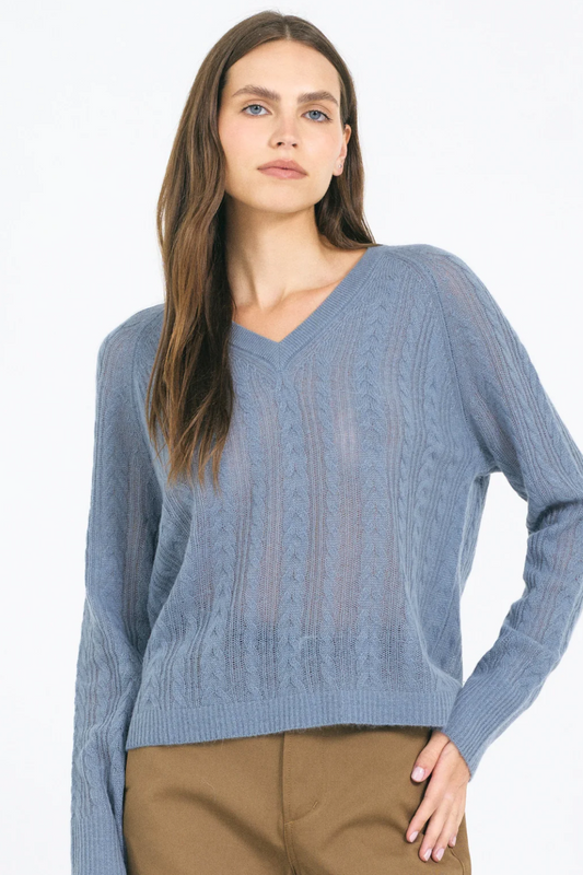 Sloane Tissue Cashmere - Cadet