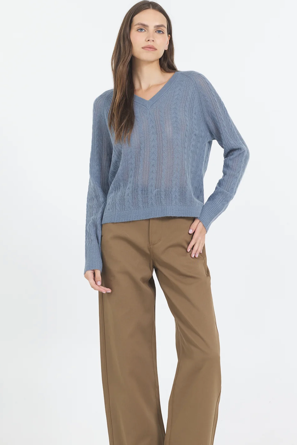 Sloane Tissue Cashmere - Cadet