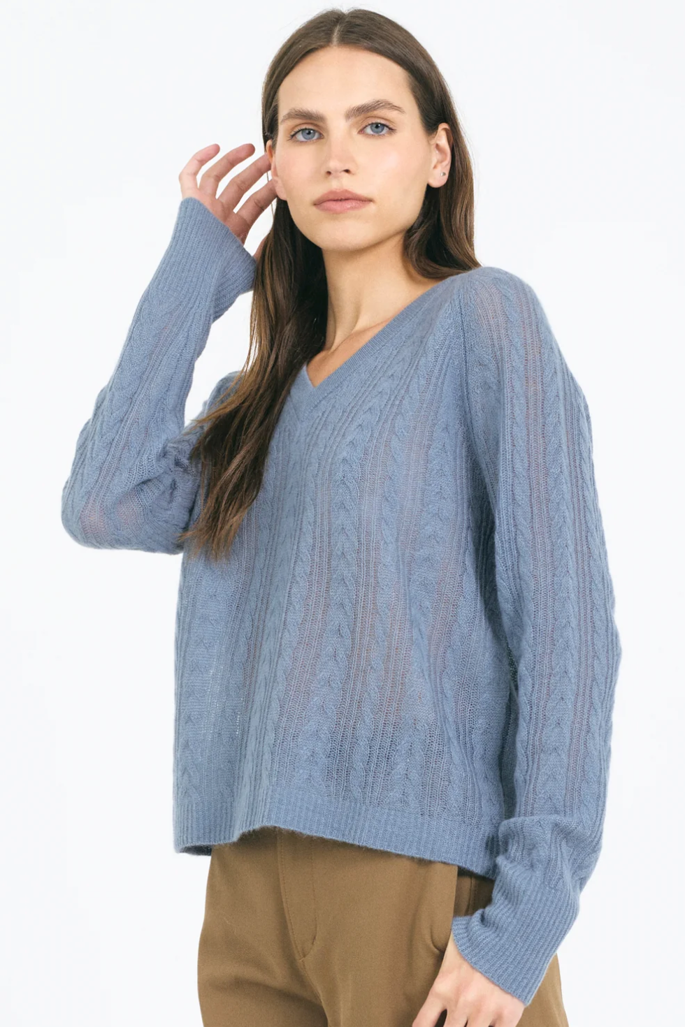 Sloane Tissue Cashmere - Cadet