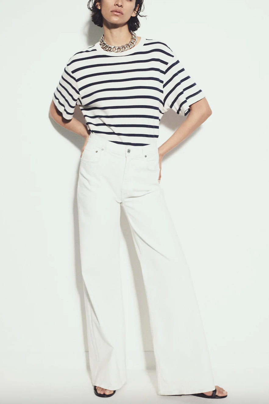 Lyra Long Wide Leg - Soft White
