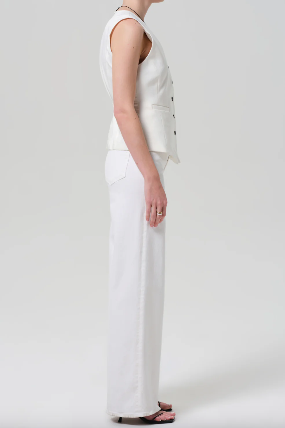 Lyra Long Wide Leg - Soft White