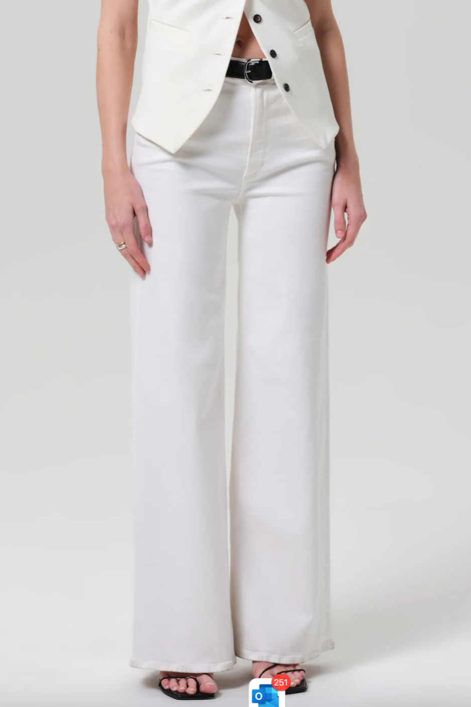 Lyra Long Wide Leg - Soft White