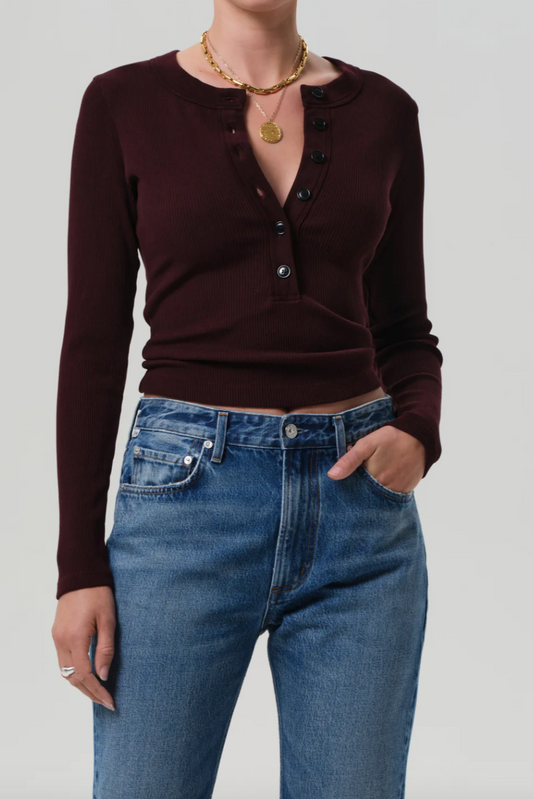 Varra Henley- Mahogany