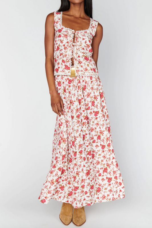 Adrianna Maxi Skirt- Southern Roses