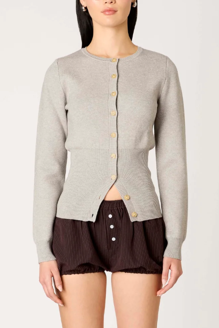 Sophia Cardigan - Heather Grey