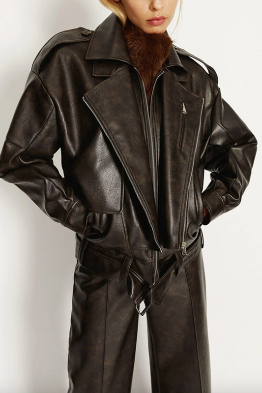 Kavi Vegan Leather Jacket