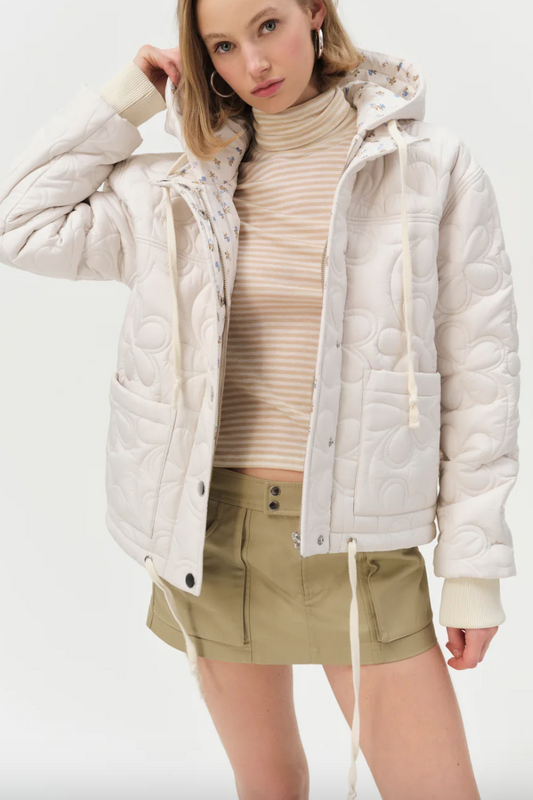 Isabel Quilted Jacket- Cream