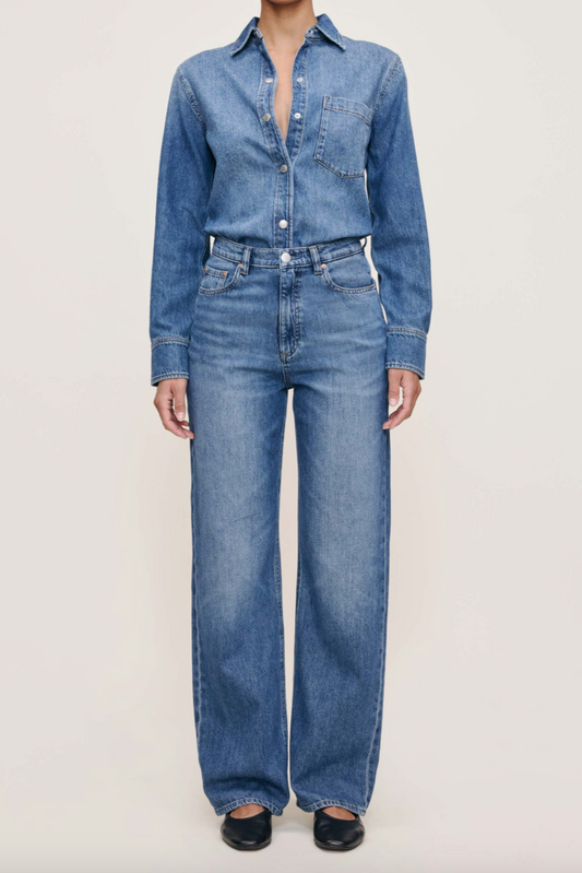 Karmine Refined Wide Leg in- Lapis