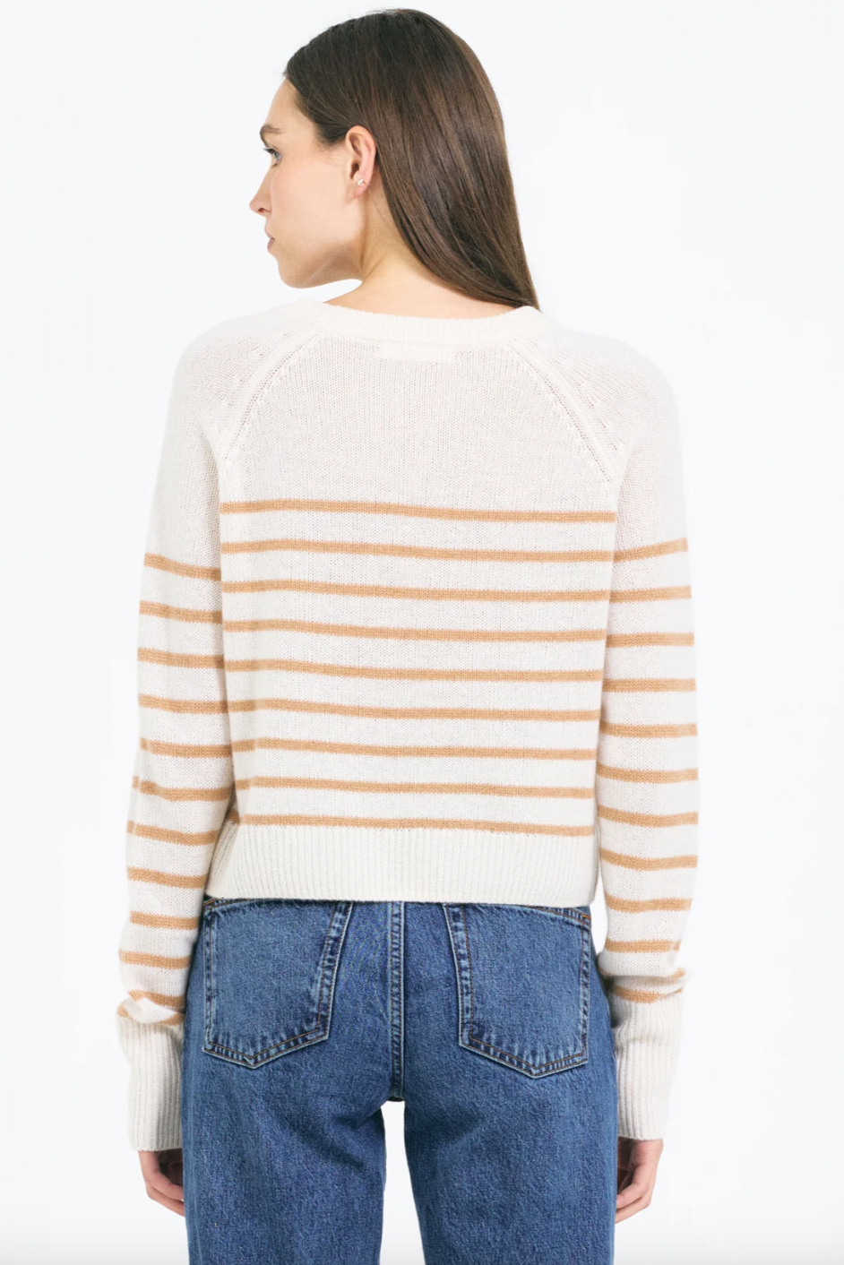 Blakely Cashmere Pullover - Ivory Combo