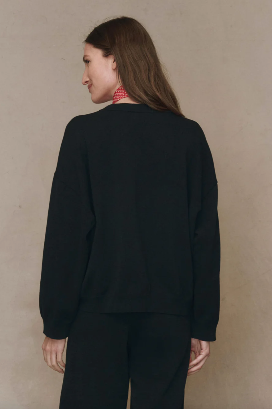 The Henley Sweater- Black