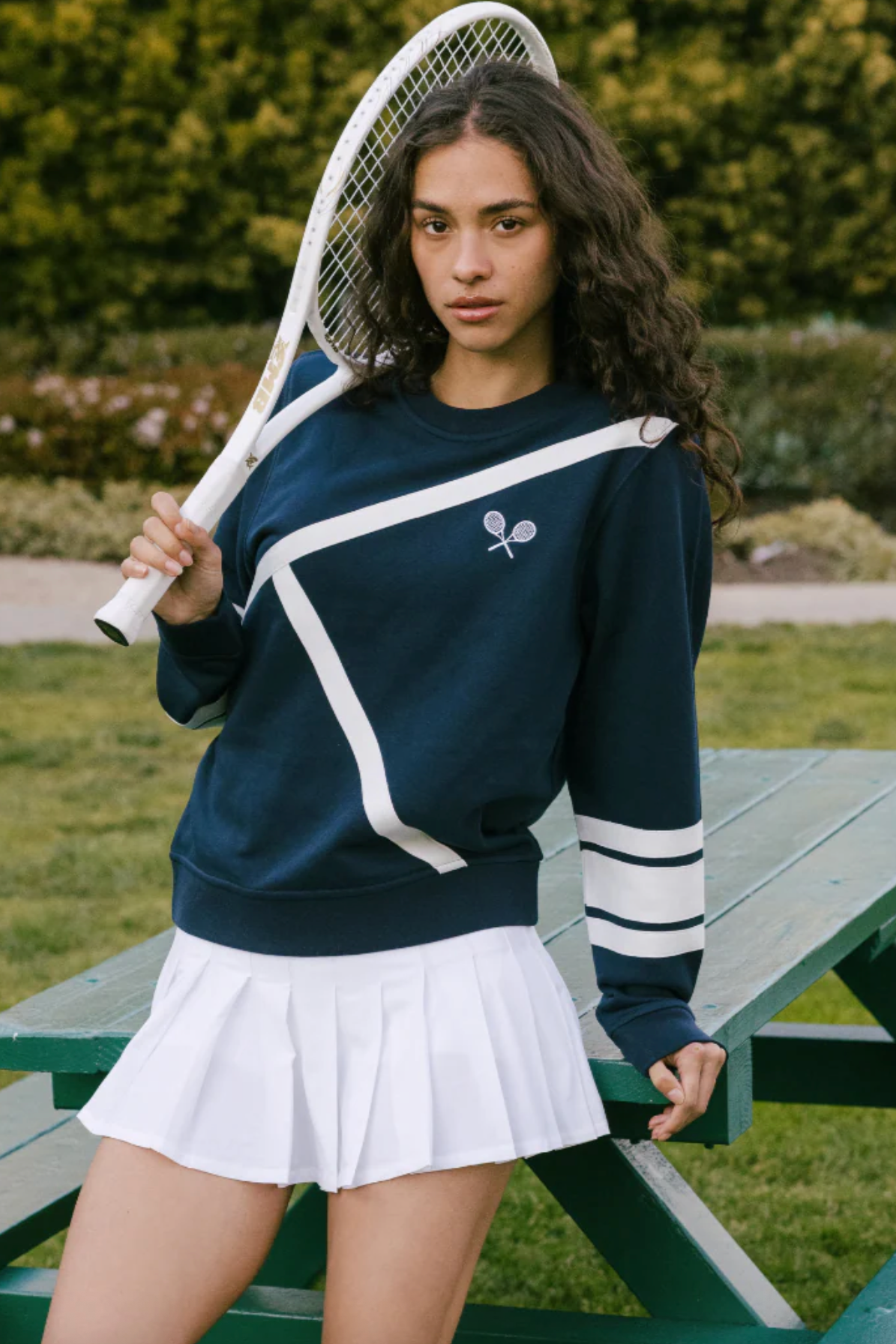 Tennis Lines - Navy