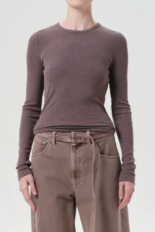 Delphi Slim Tee - Ceramic