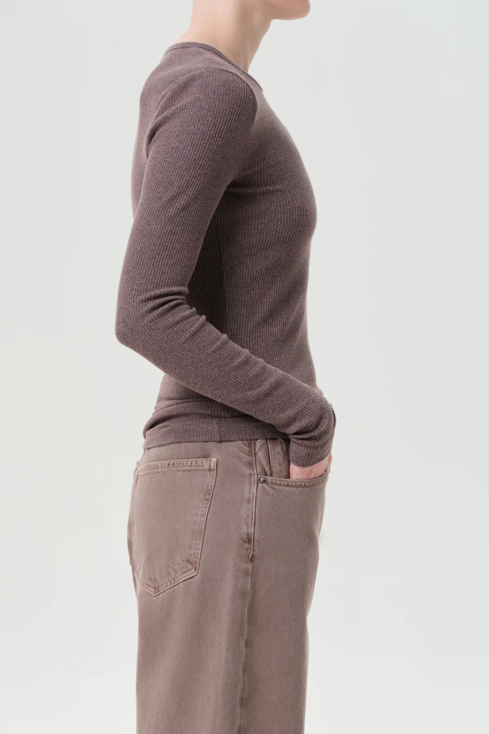 Delphi Slim Tee - Ceramic