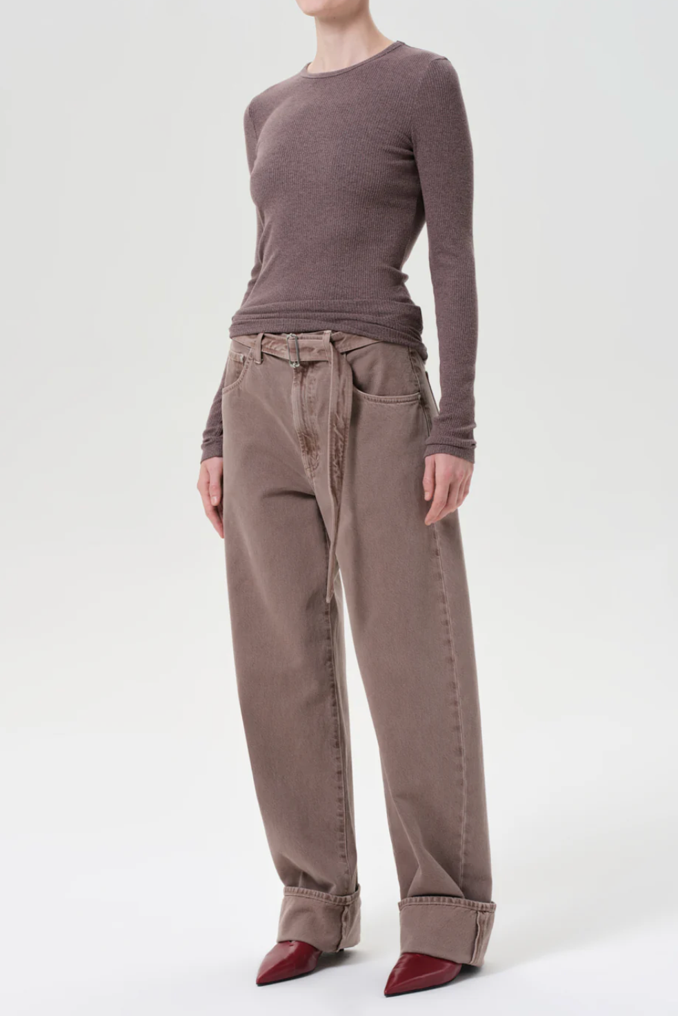 Delphi Slim Tee - Ceramic