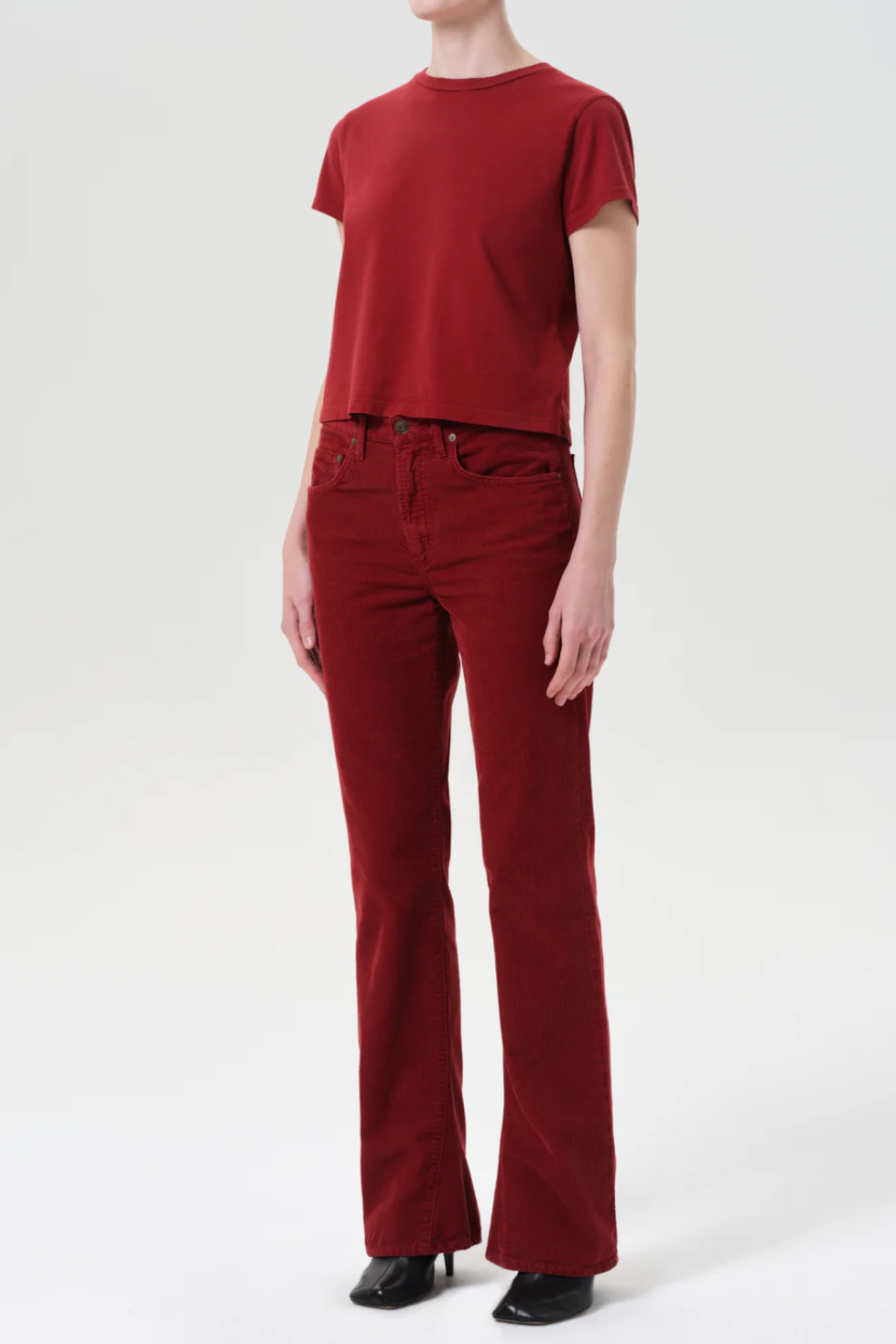 Adine Shrunken Tee - Brick