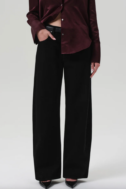 Ayla Baggy Jean - Solid Black