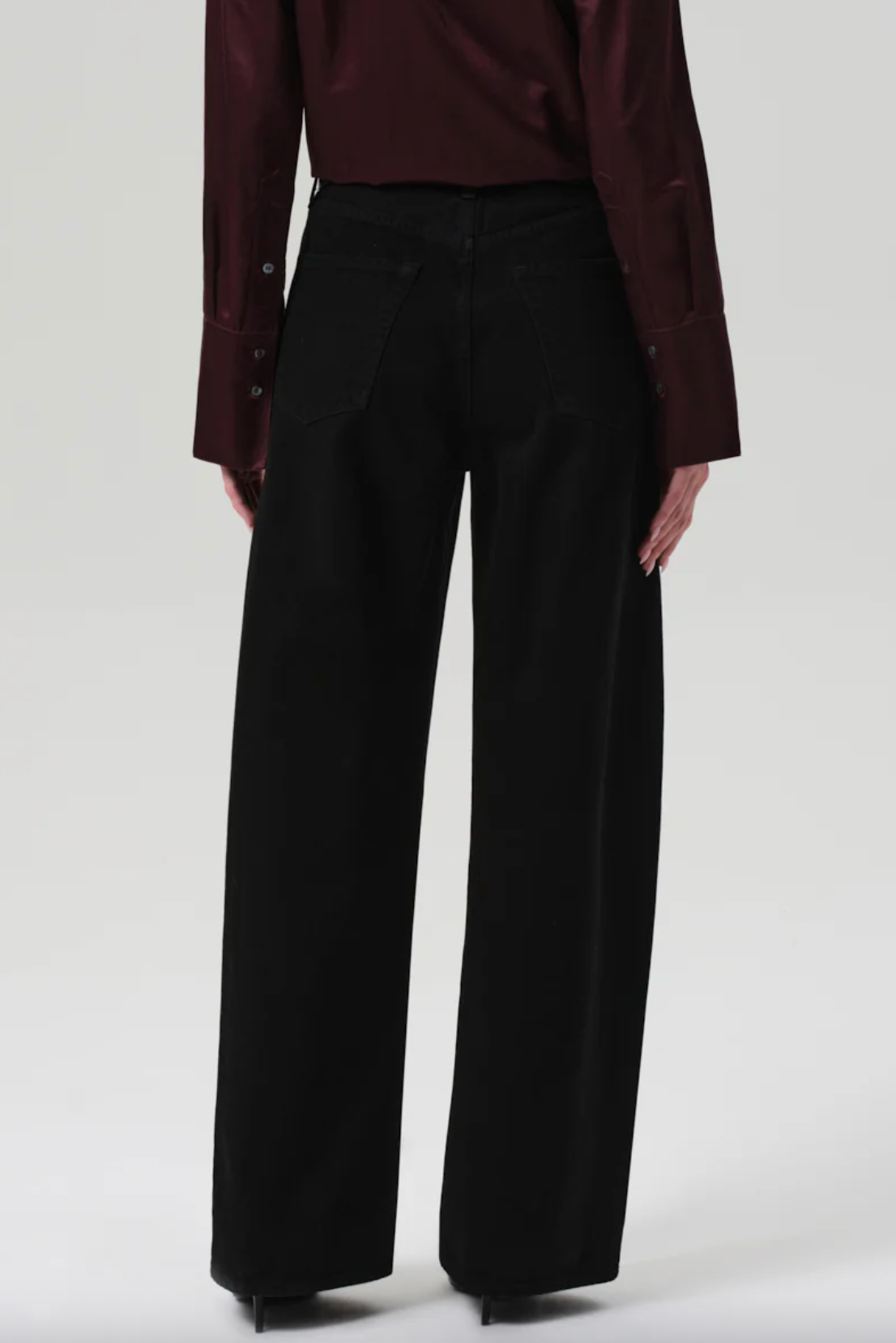 Ayla Baggy Jean - Solid Black