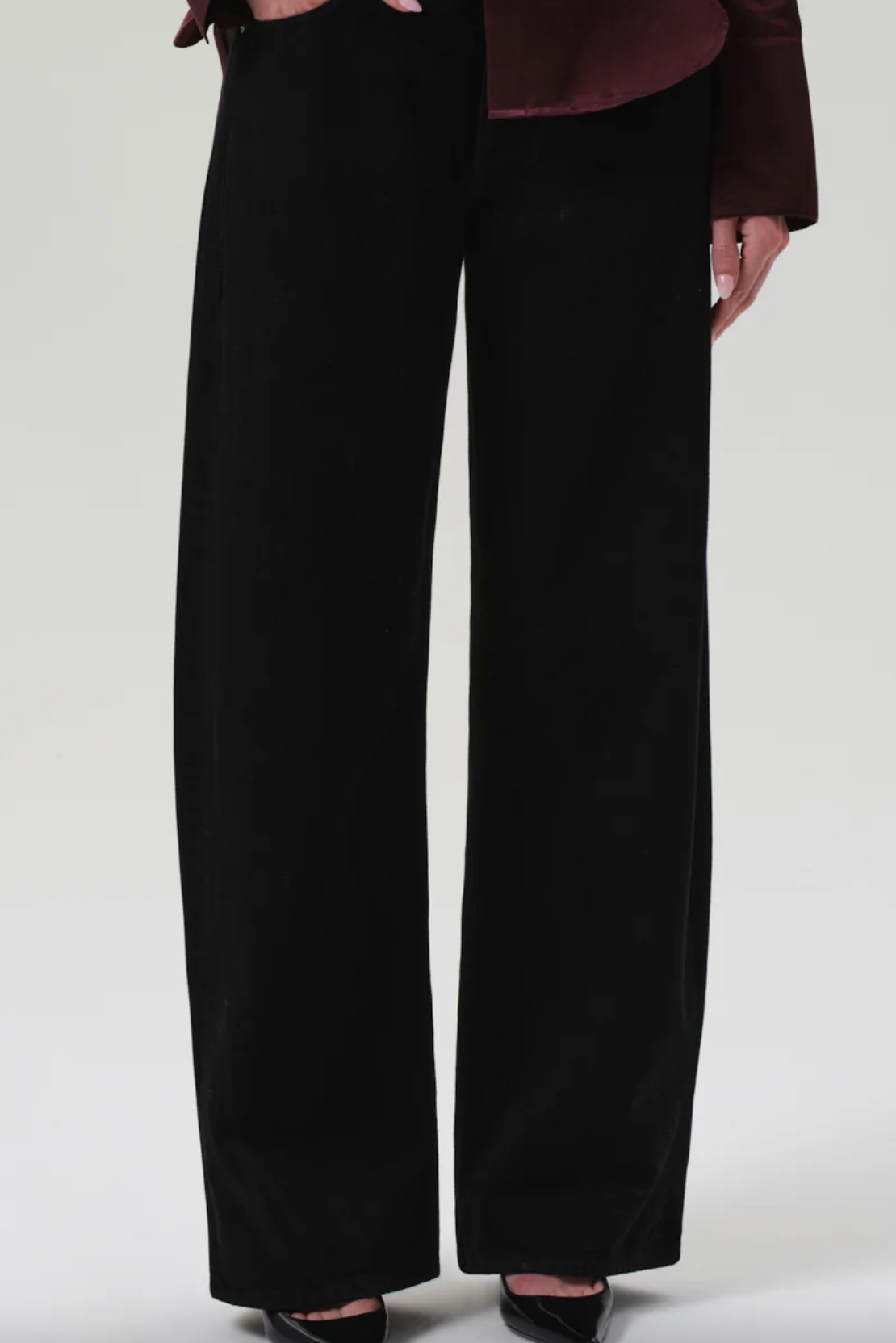 Ayla Baggy Jean - Solid Black