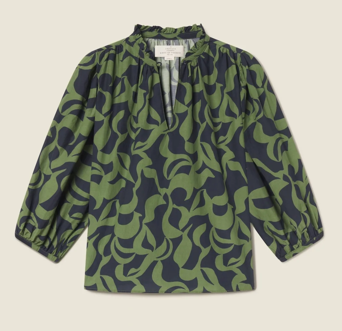 Orly Blouse - Green Canopy